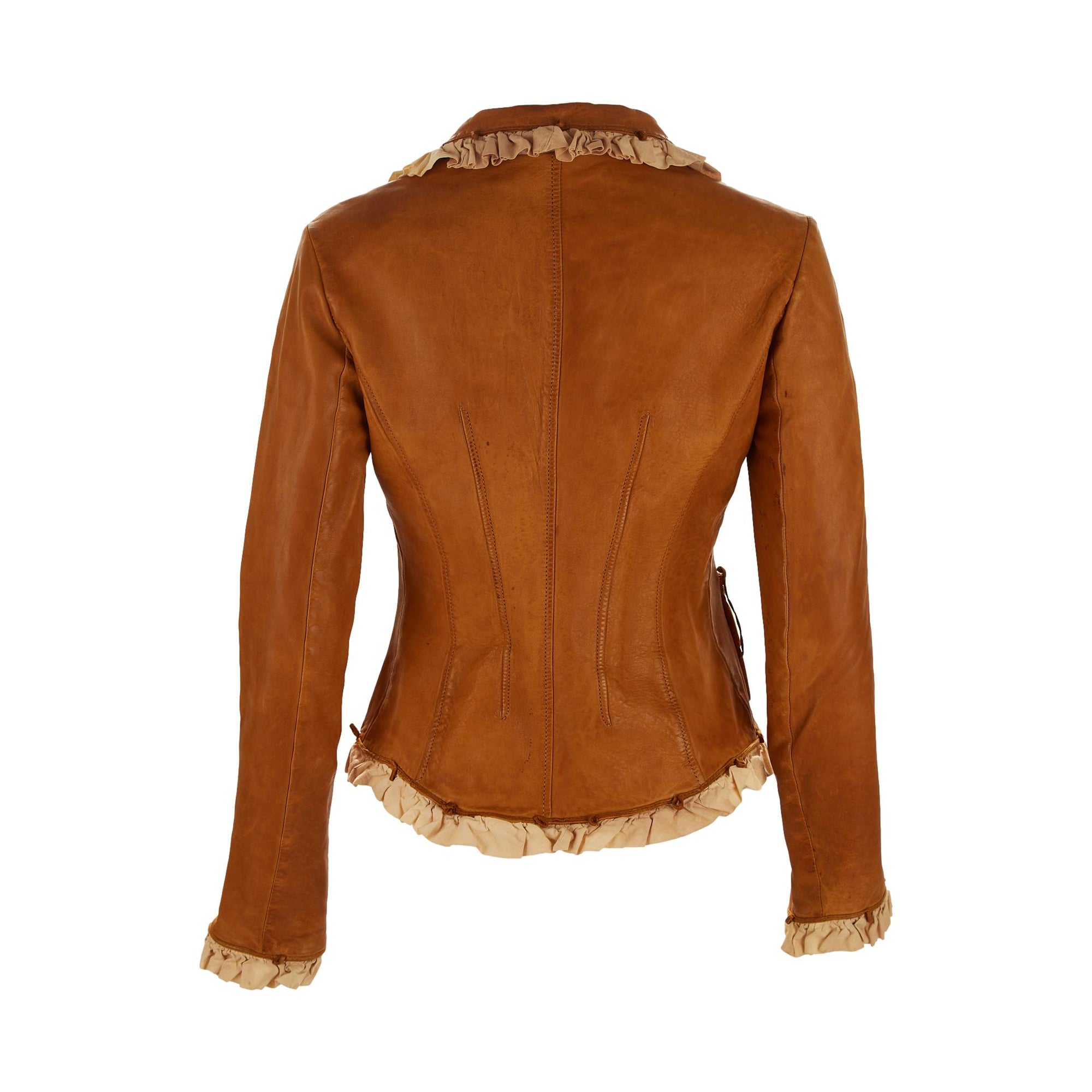 Galliano Brown Leather Jacket