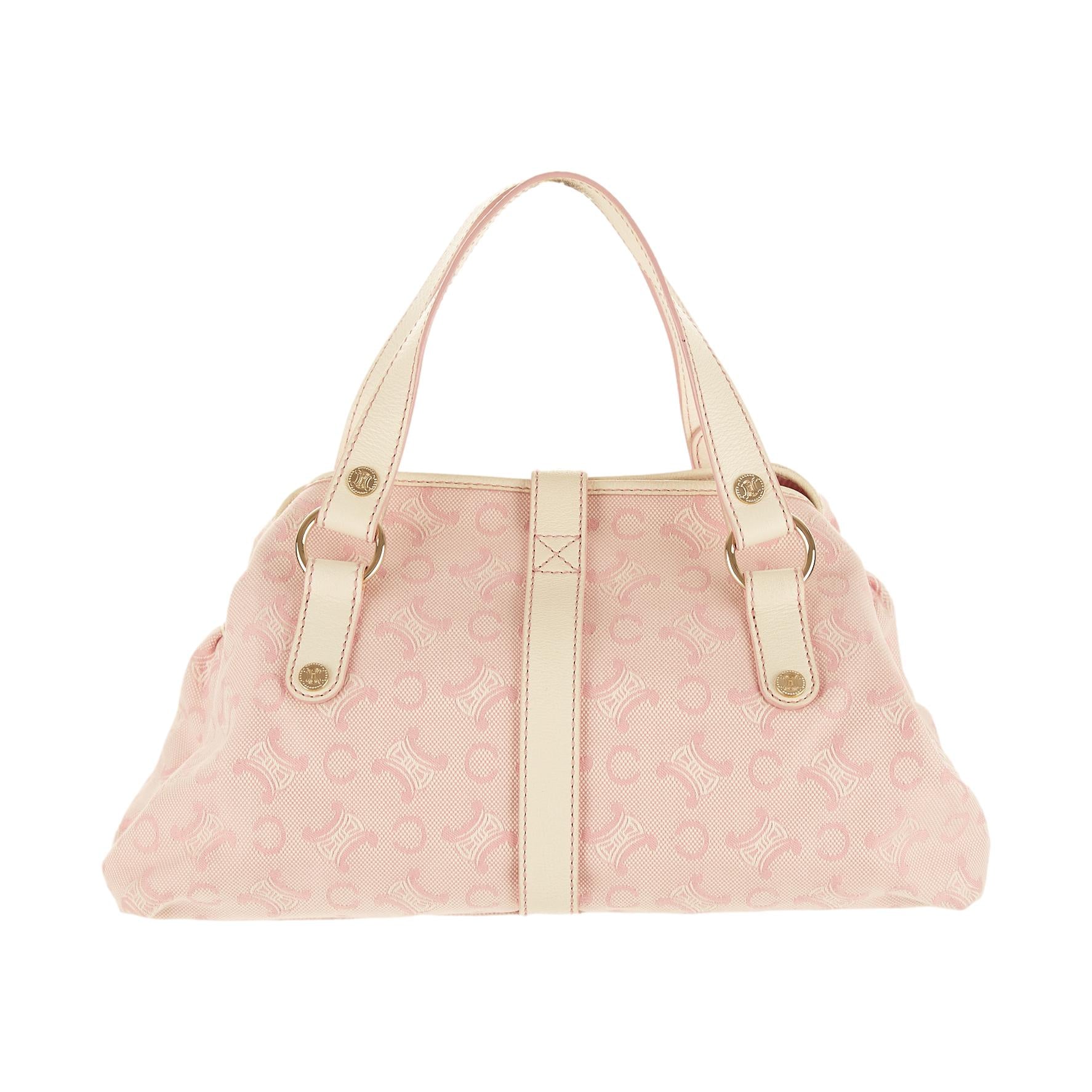 Celine Pink Logo Shoulder Bag