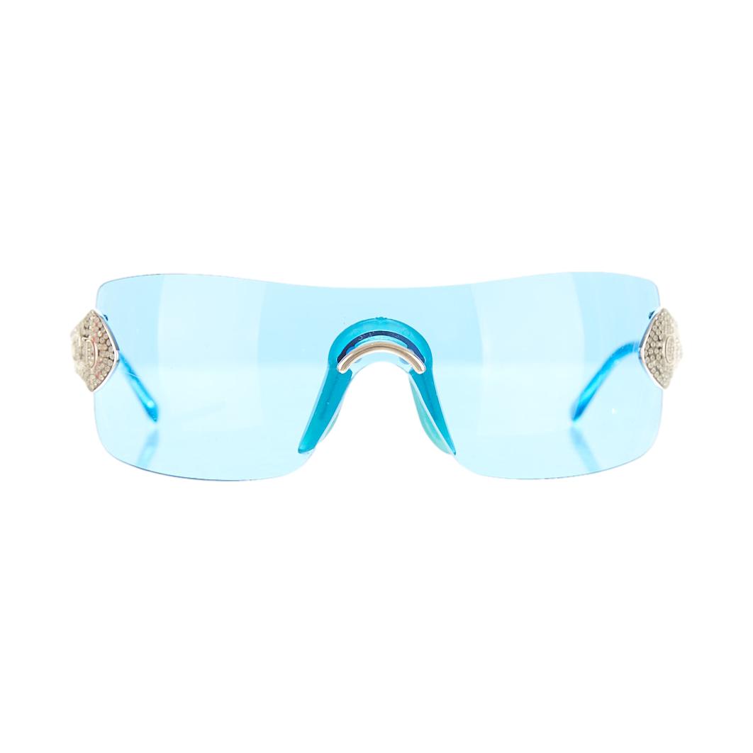 Dior Blue 'Alek' Rhinestone Sunglasses – Treasures of NYC