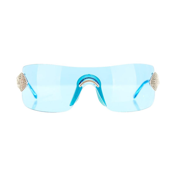 Dior Blue 'Alek' Rhinestone Sunglasses