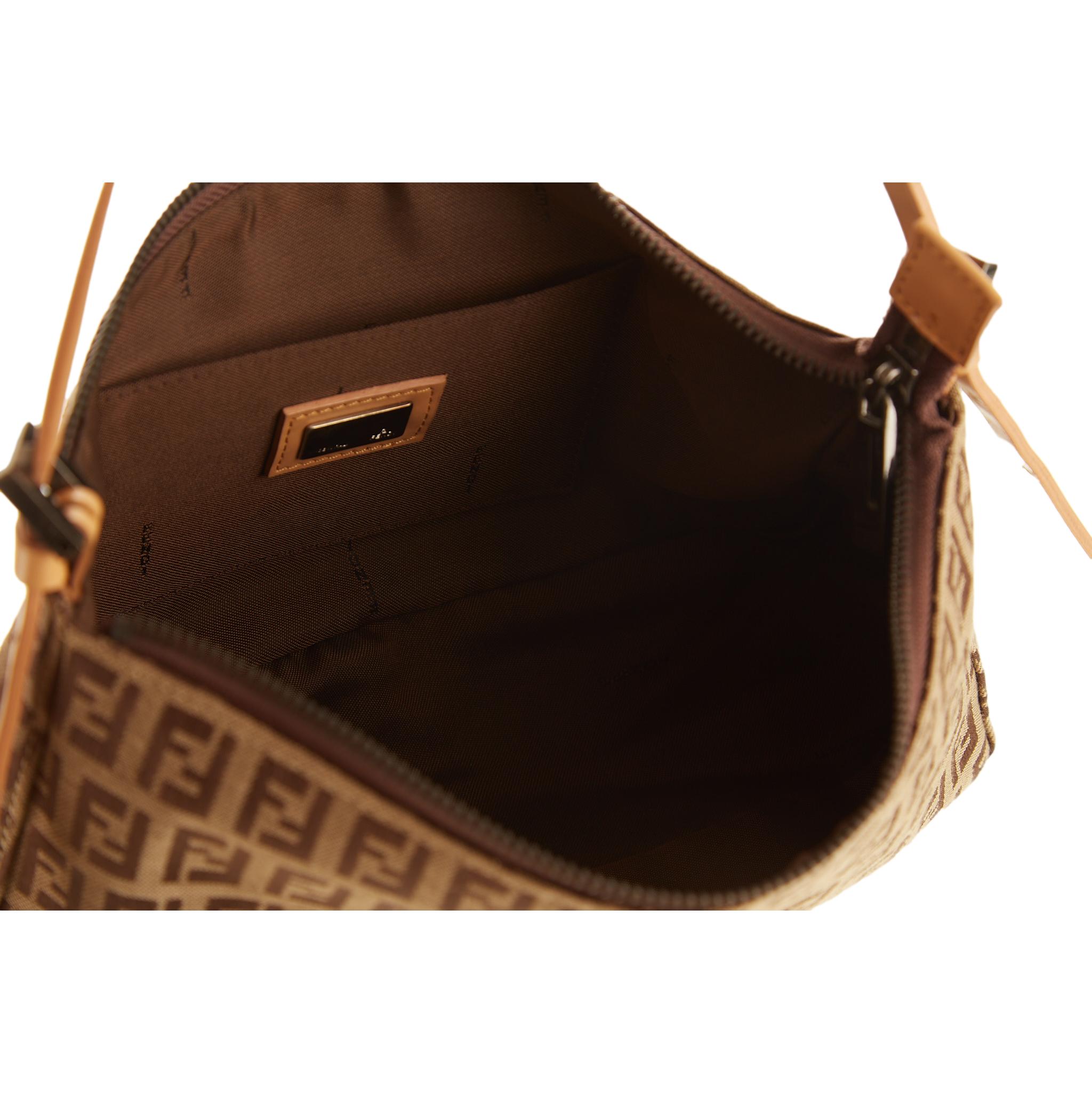 Fendi Beige Logo Shoulder Bag – Treasures of NYC