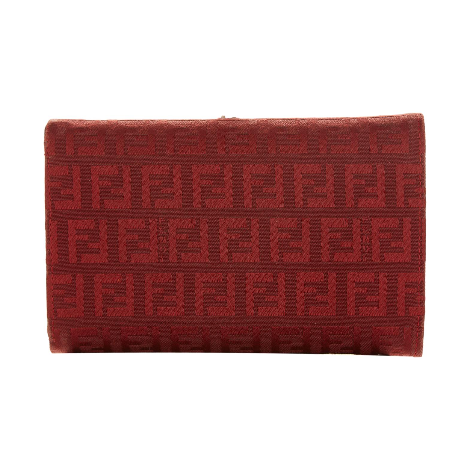 Fendi Red Logo Wallet