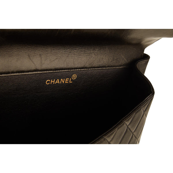 Chanel Black Double Sided Jumbo Chain Shoulder Bag