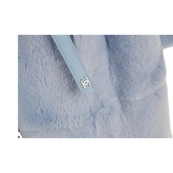 Chanel Baby Blue Fur Coat