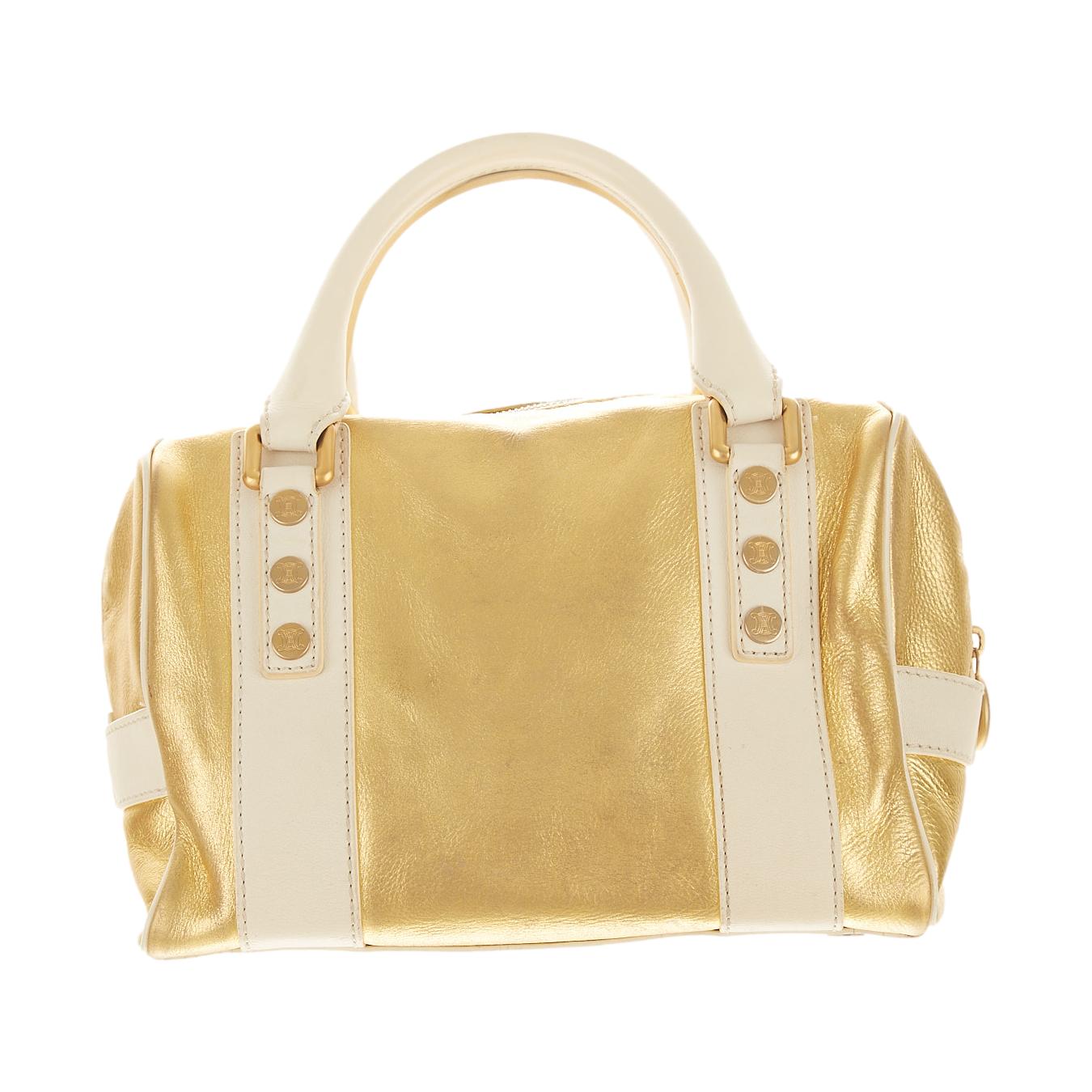 Celine Gold Top Handle Bag