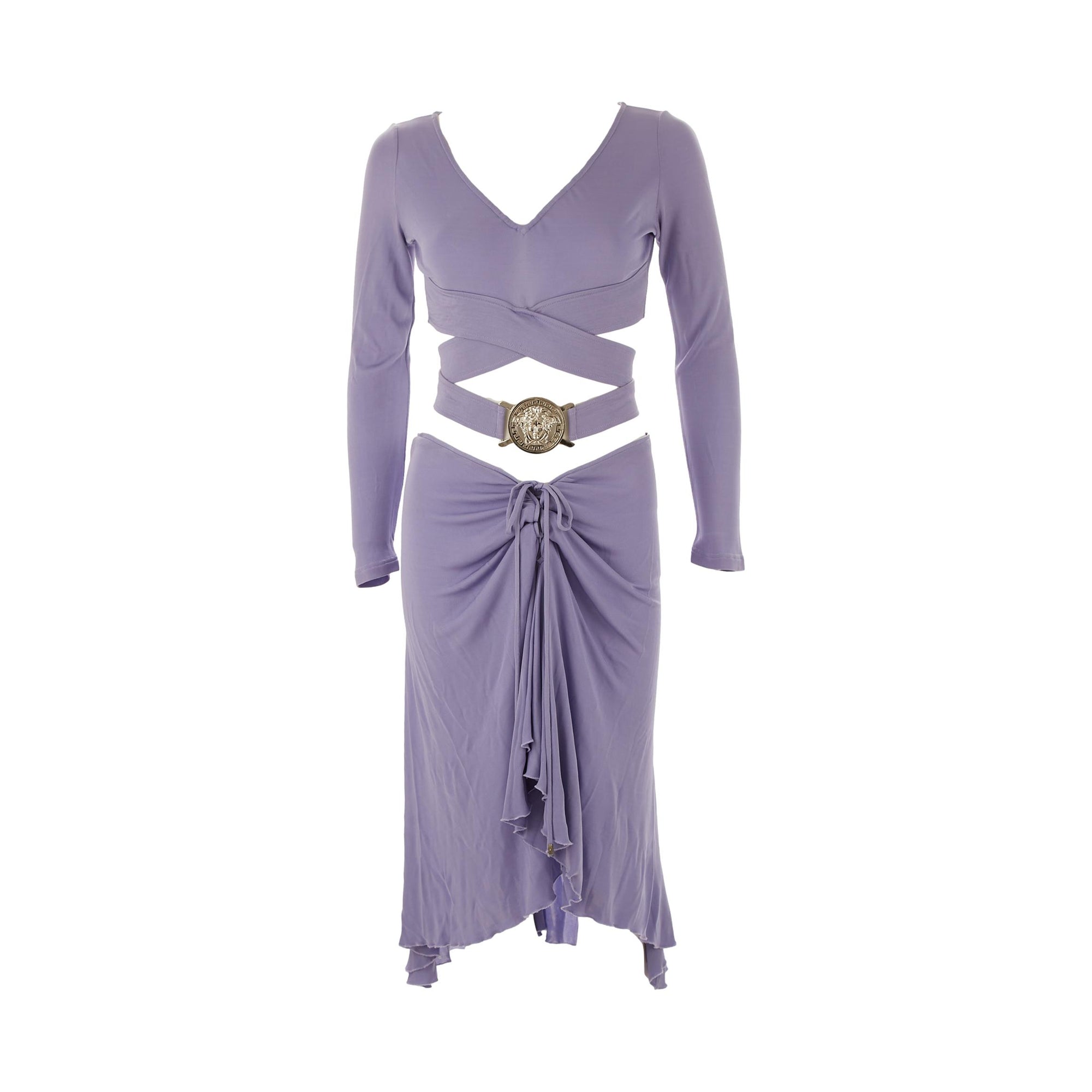 Versace Lavender Skirt Set