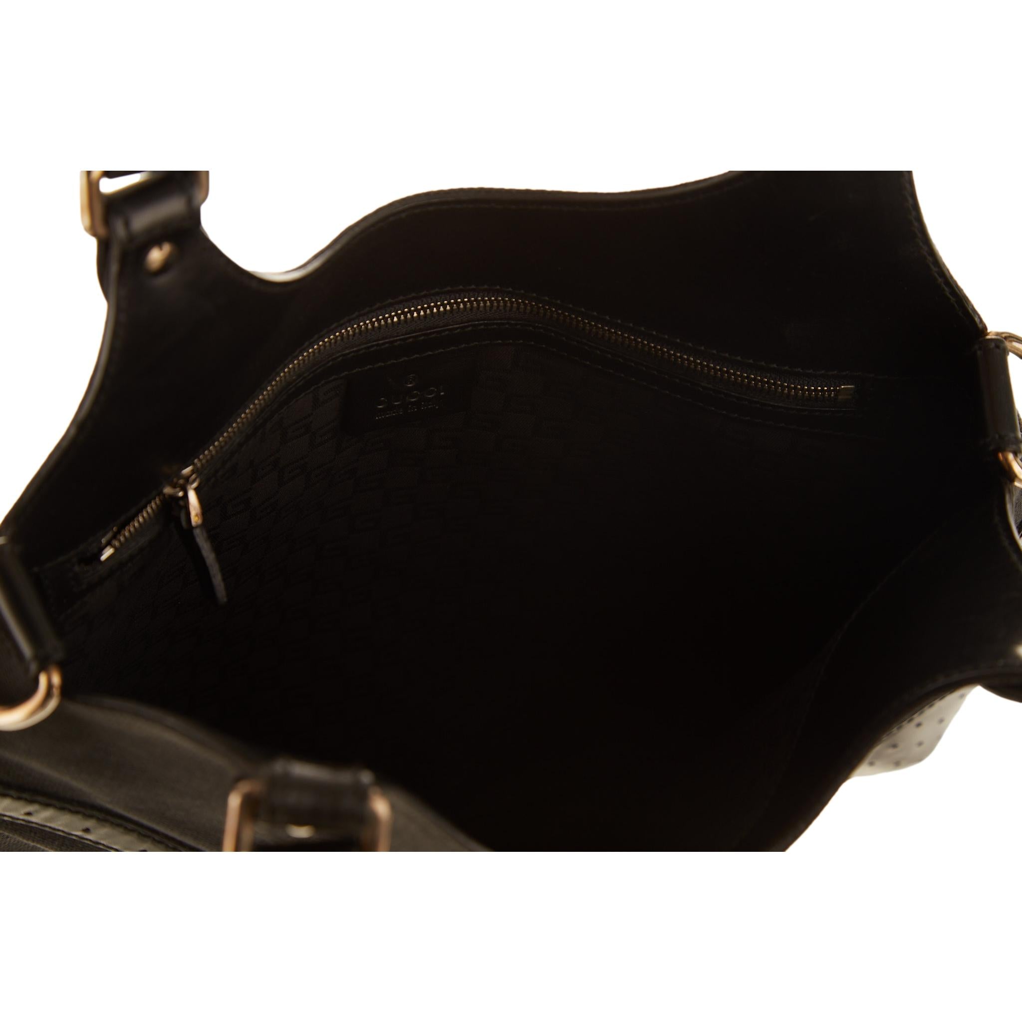 Vintage Gucci Black Monogram Shoulder Bag – Treasures of NYC