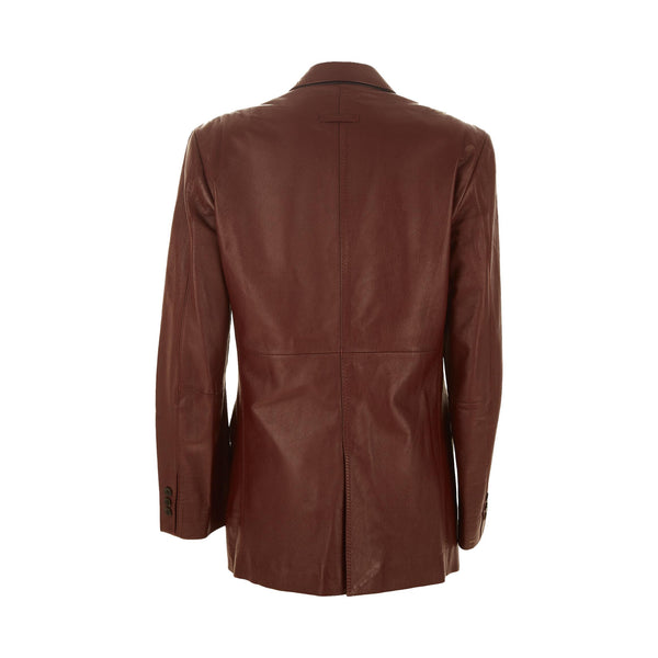 Jean Paul Gaultier Brown Leather Jacket