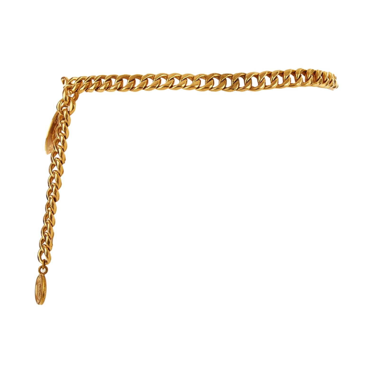 Chanel Gold Medallion Pendant Belt