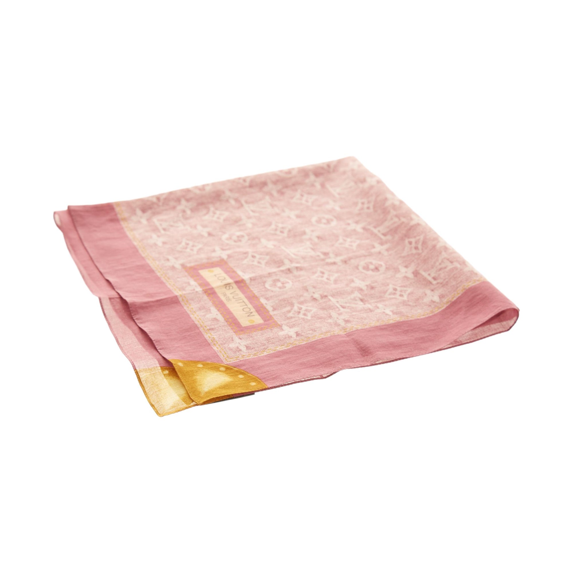 Louis Vuitton Pink Monogram Bandana