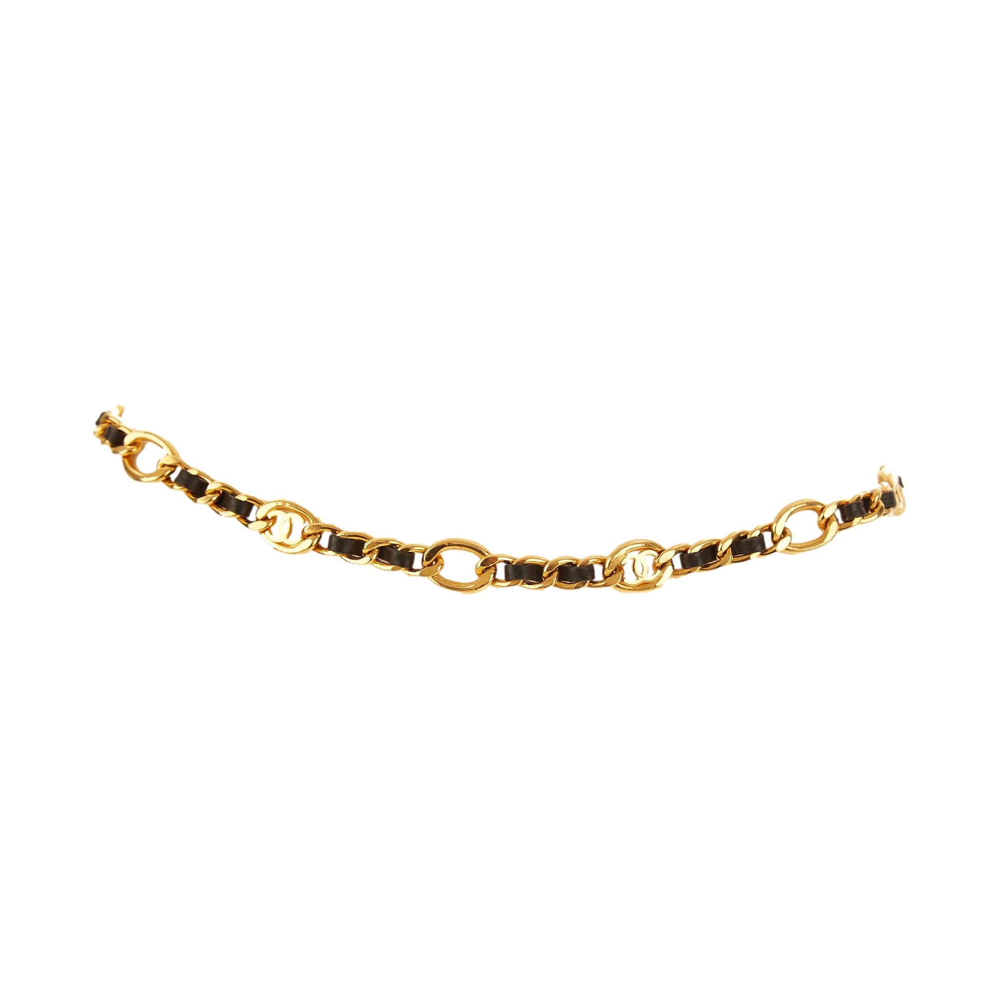 Chanel Gold Chain Logo Link Belt