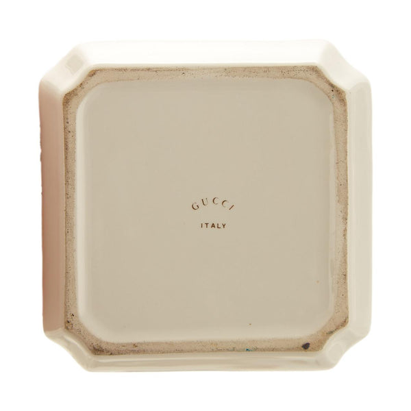 Gucci White Logo Ceramic Tray
