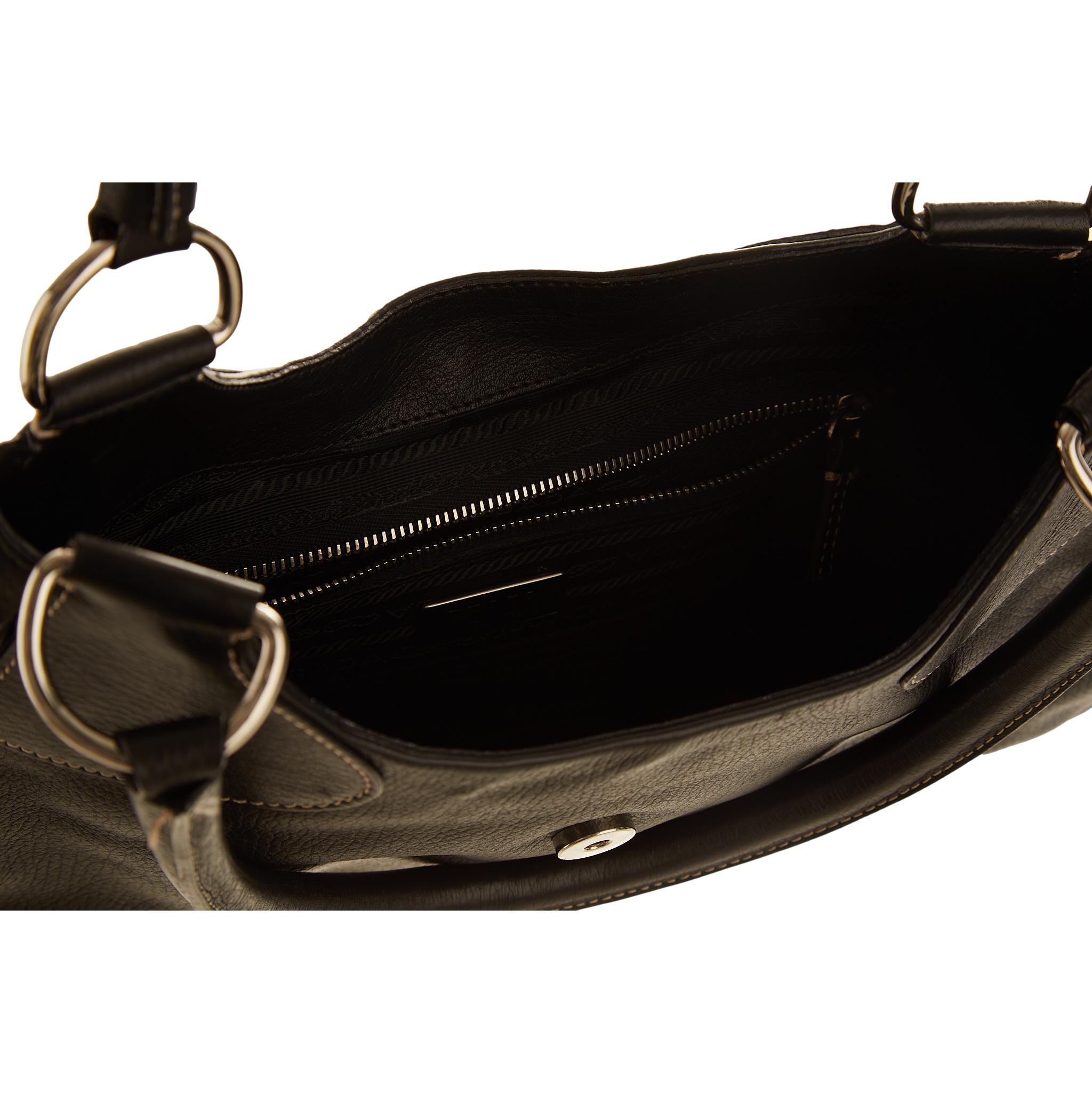 Vintage Prada Black Nylon Kiss Lock Shoulder Bag – Treasures of NYC
