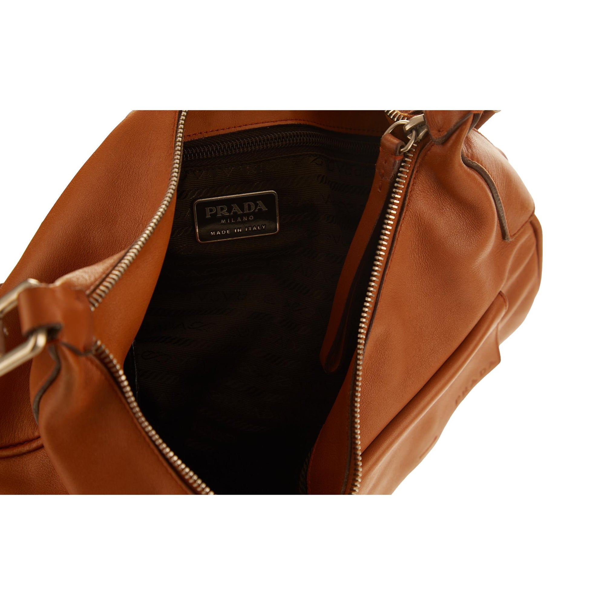 Prada Brown Pocket Shoulder Bag