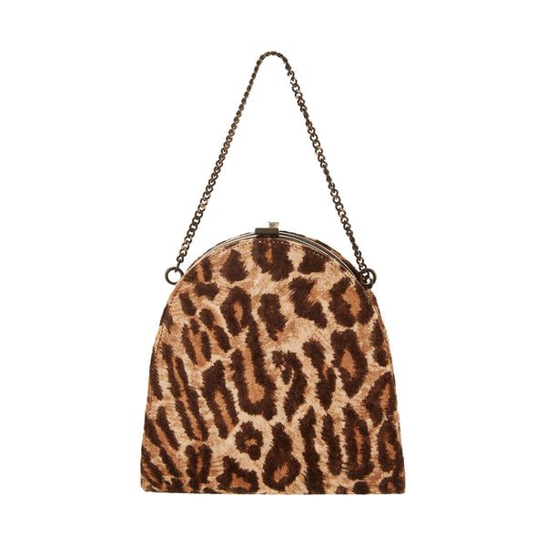 Dolce & Gabbana Cheetah Print Chain Top Handle Bag
