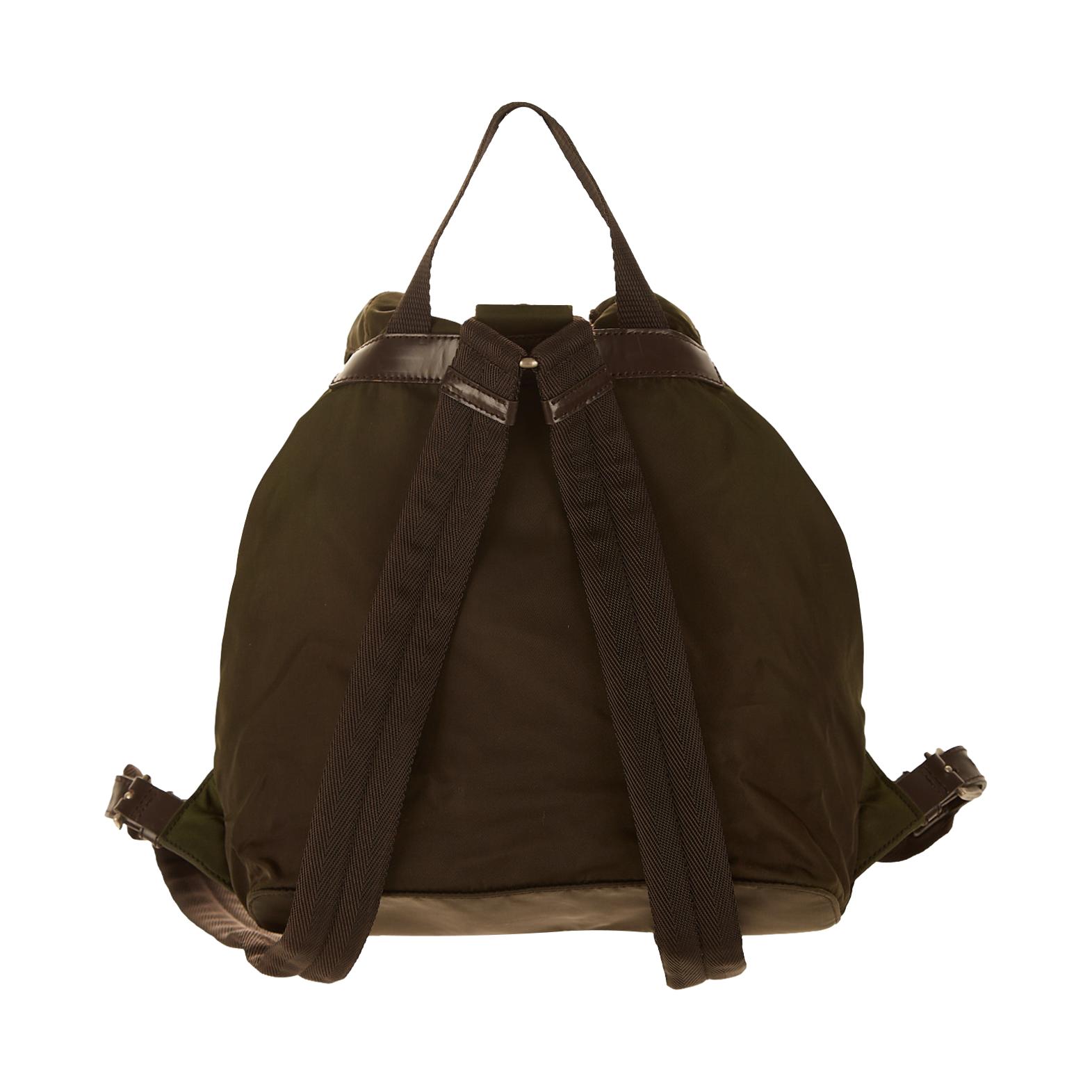 Prada Green Nylon Backpack – Treasures of NYC