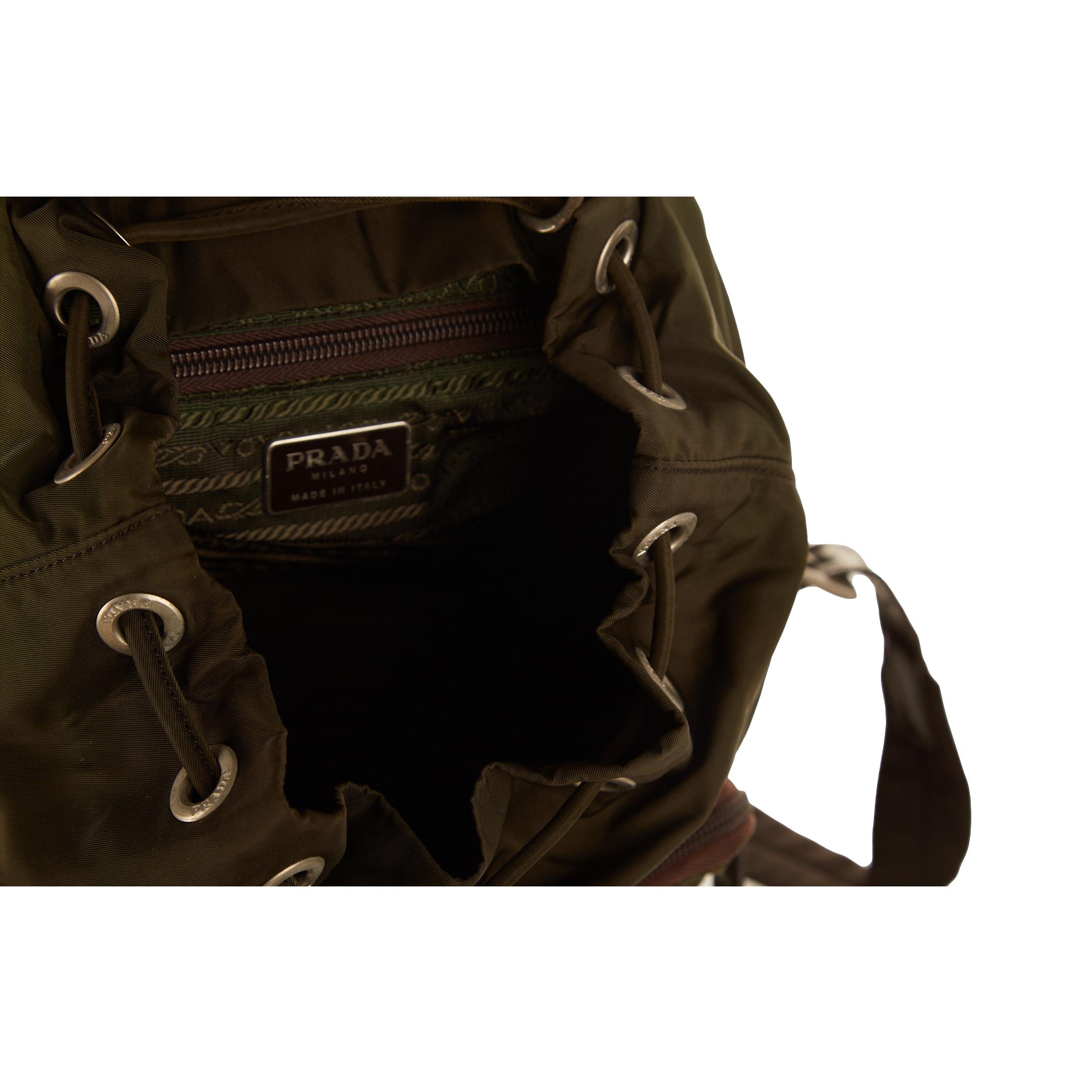 Prada Green Nylon Backpack – Treasures of NYC