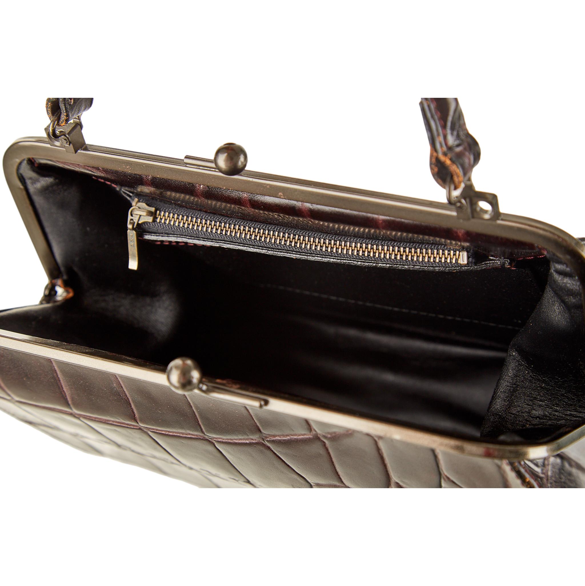 Jean Paul Gaultier Brown Embossed 2Way Bag – Treasures of NYC
