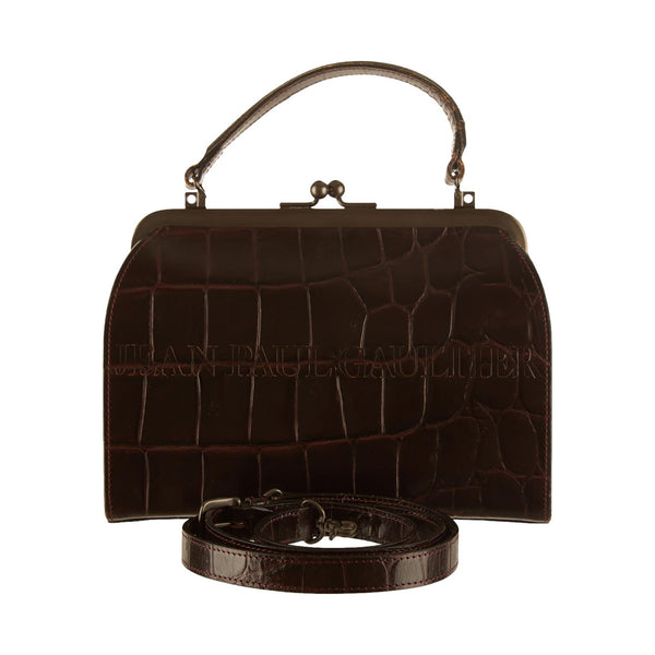 Jean Paul Gaultier Brown Embossed 2Way Bag – Treasures of NYC