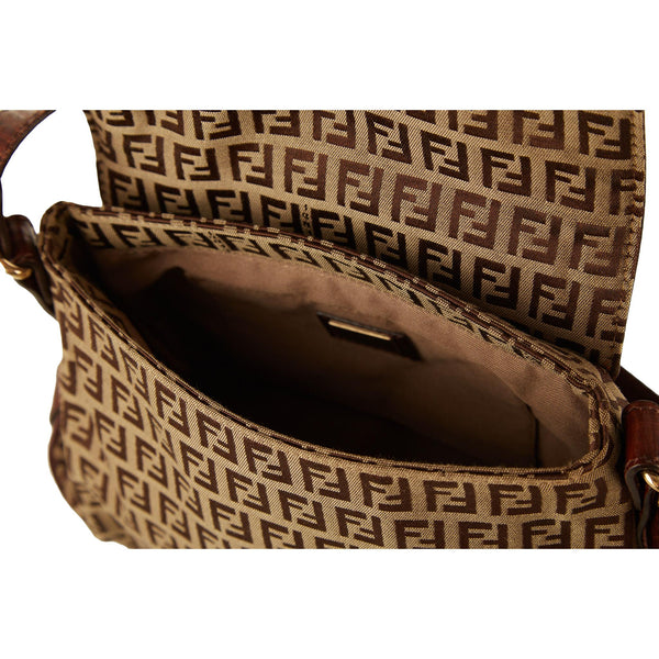 Fendi Zucca Logo Shoulder Bag
