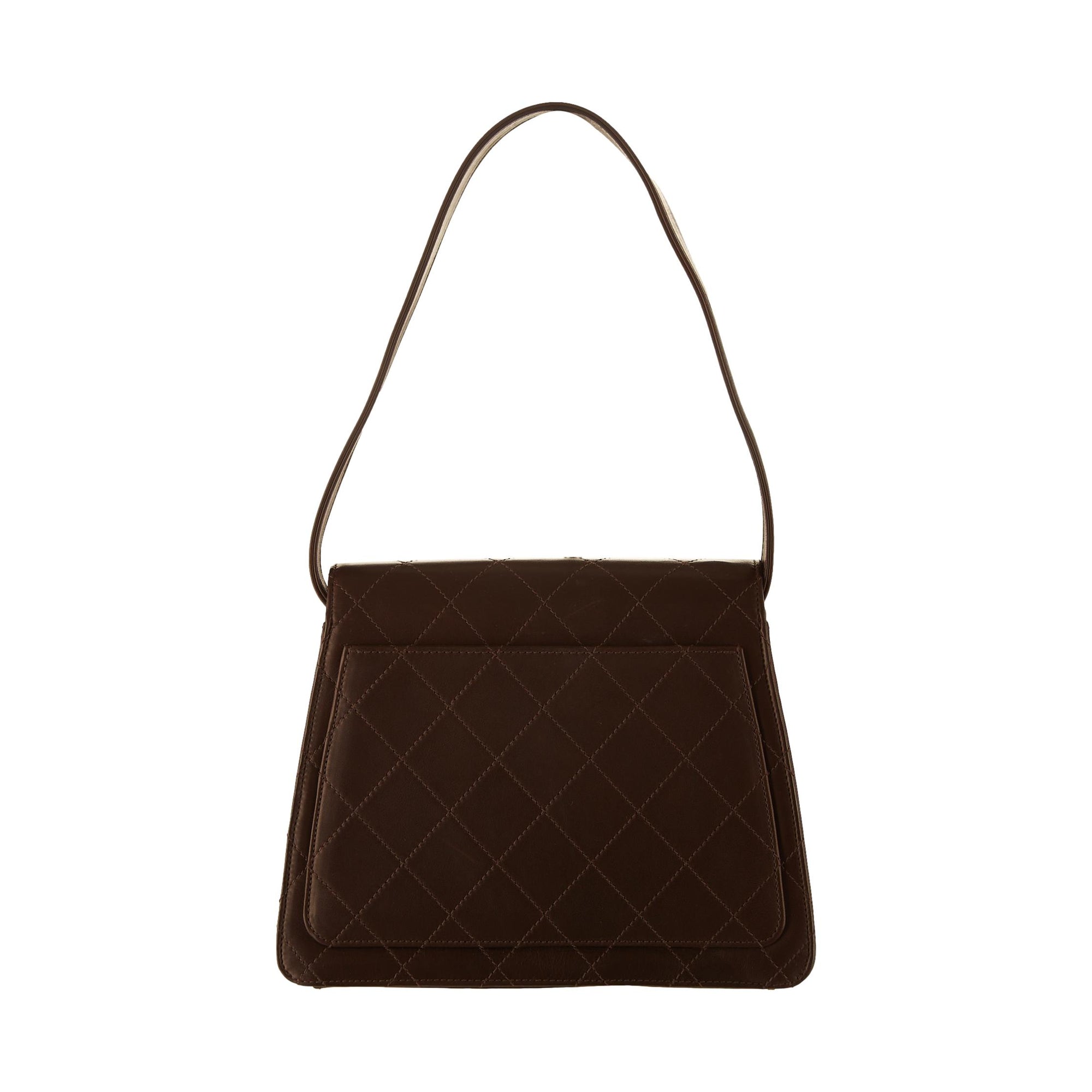 Chanel Brown Quilted Shoulder Bag