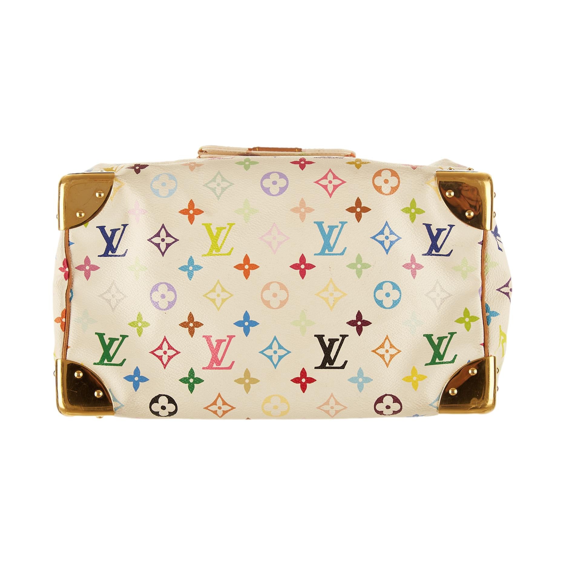 Louis Vuitton Multicolor Speedy 30 Bron white bag monogram from japan