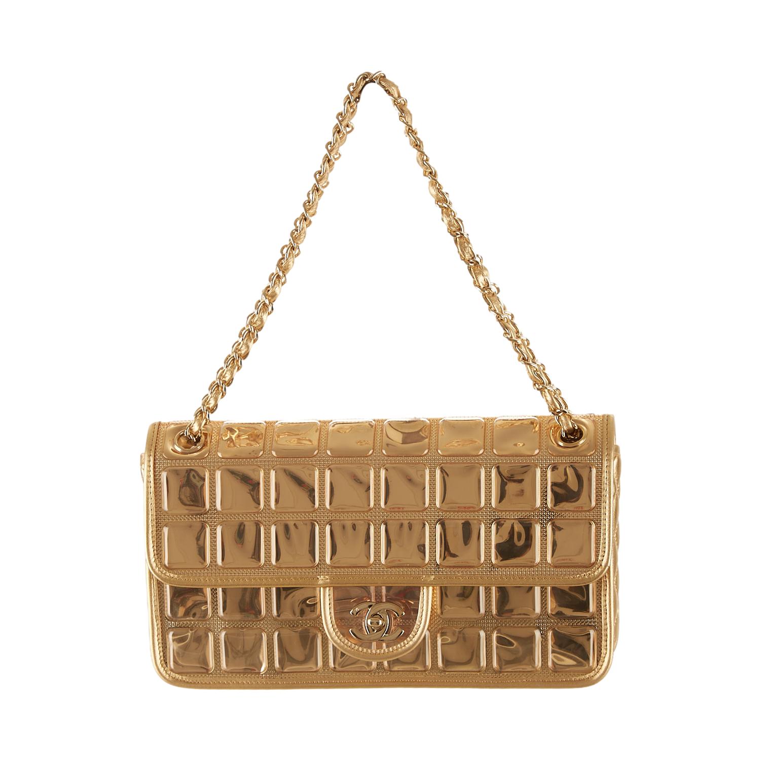 Chanel Gold Ice Cube Chain Flap Bag