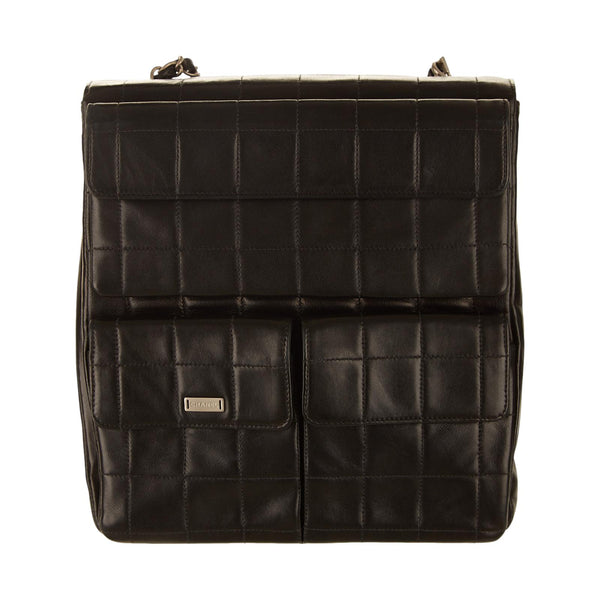 Chanel Black Square Quilted Chain Shoulder Bag