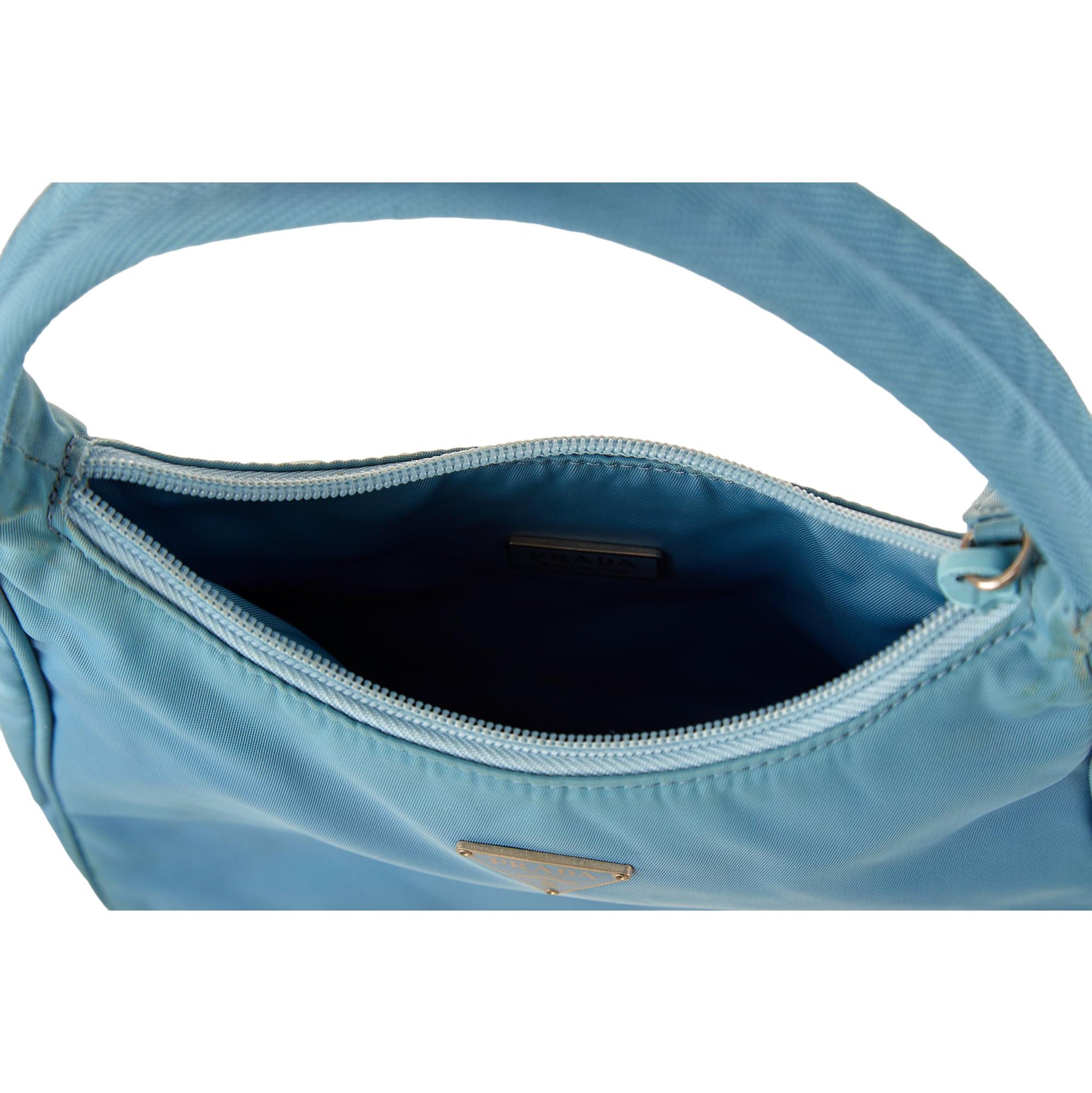 Prada Baby Blue Nylon Mini Shoulder Bag