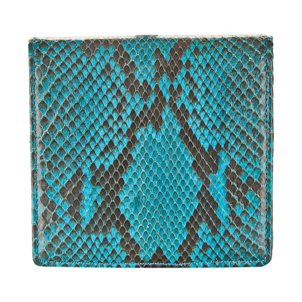 Dior Blue Snakeskin Wallet