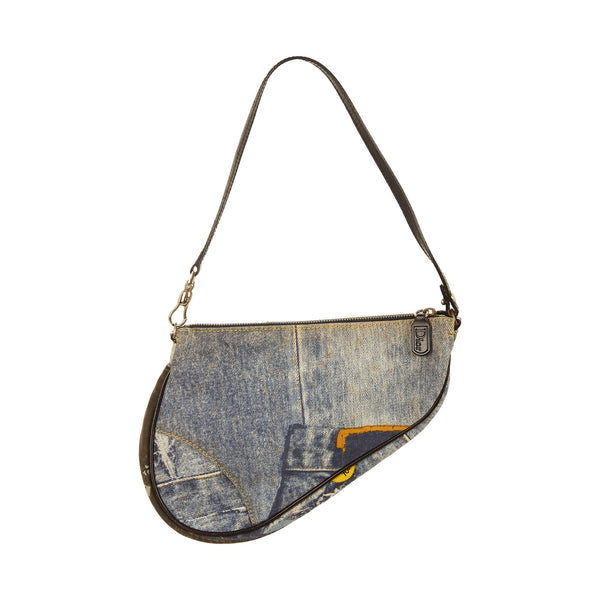 Vintage Dior Denim Speedway Mini Saddle Bag – Treasures of NYC