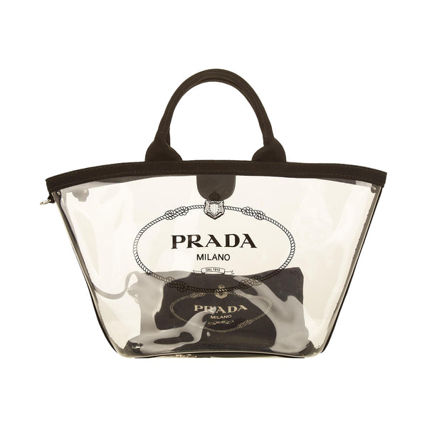 Vintage Prada Clear Logo Tote – Treasures of NYC