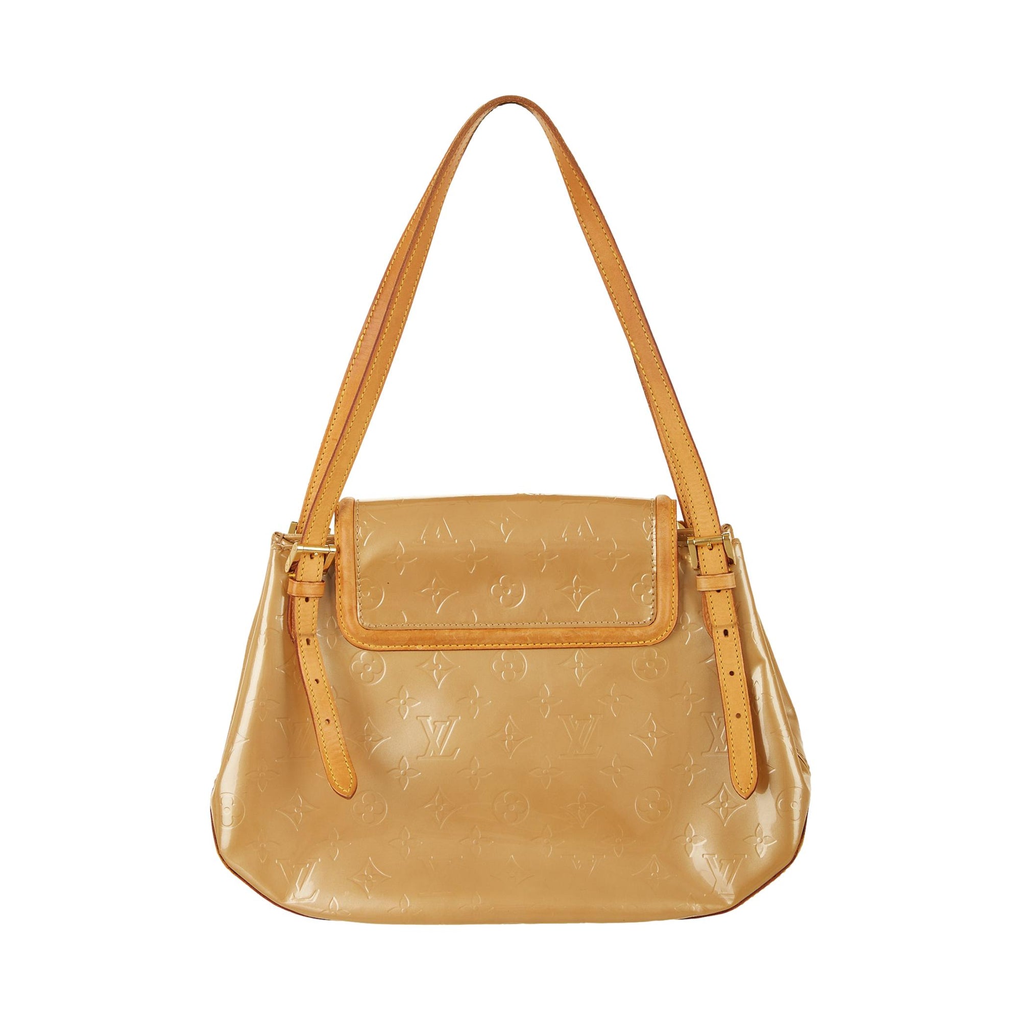 Louis Vuitton Tan Monogram Vernis Shoulder Bag