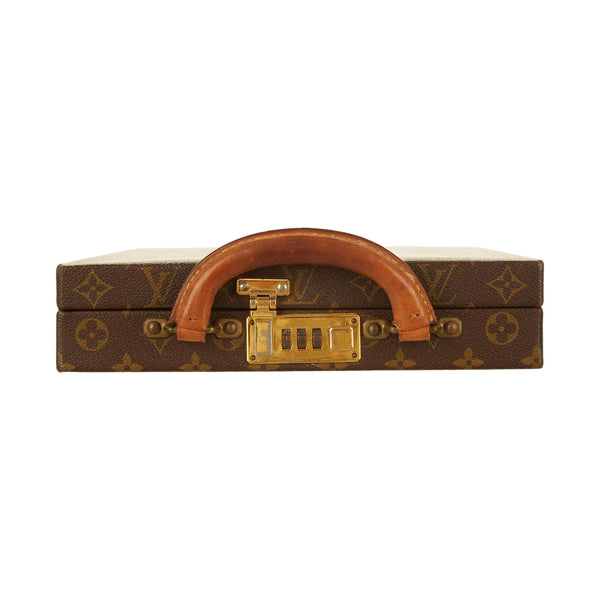 Louis Vuitton Brown Monogram Top Handle Case