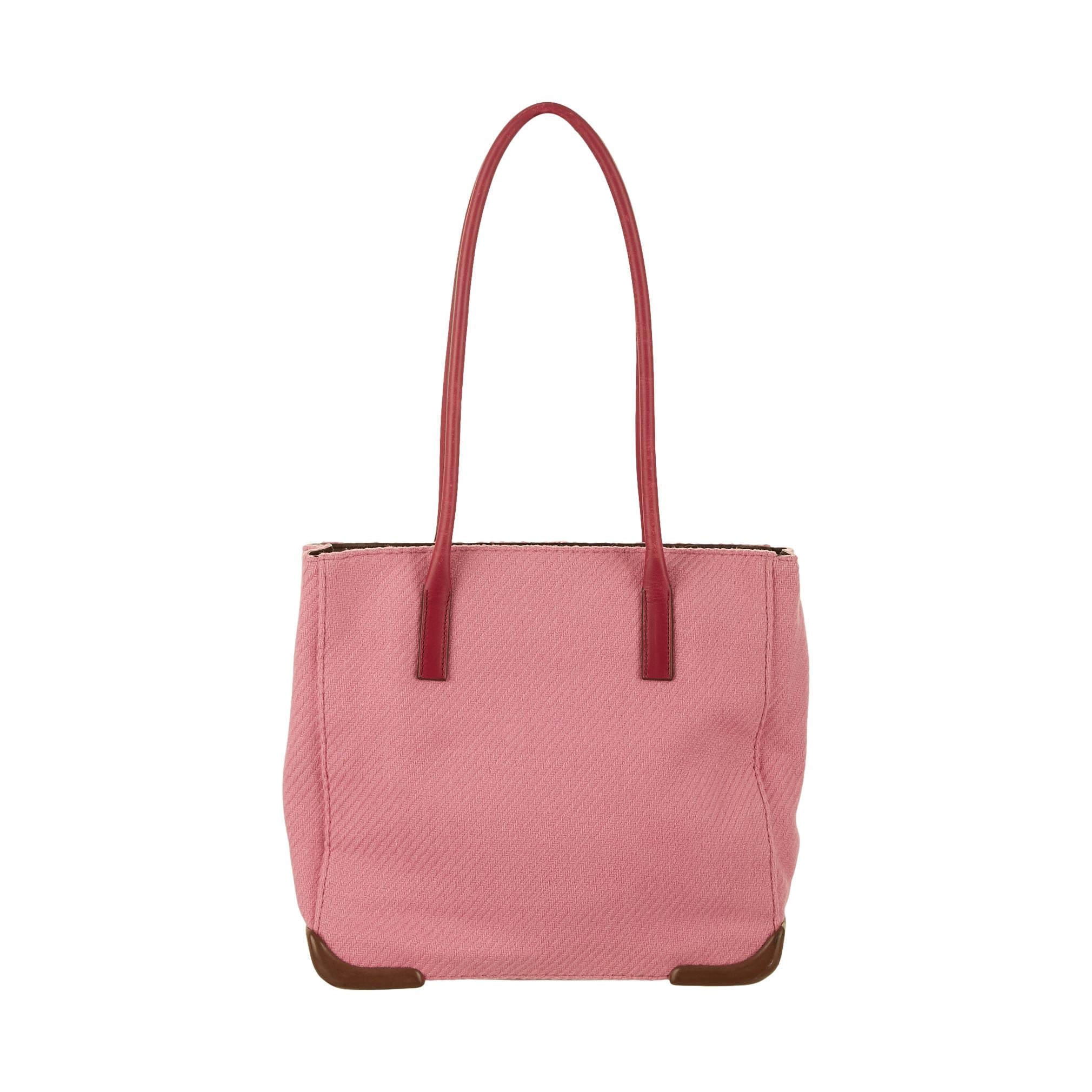 Prada Pink Knit Tote