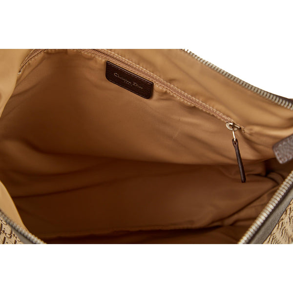 Dior Brown Logo Jumbo Shoulder Bag