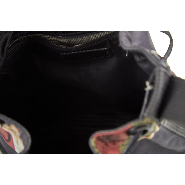 Jean Paul Gaultier Black Patchwork Shoulder Bag