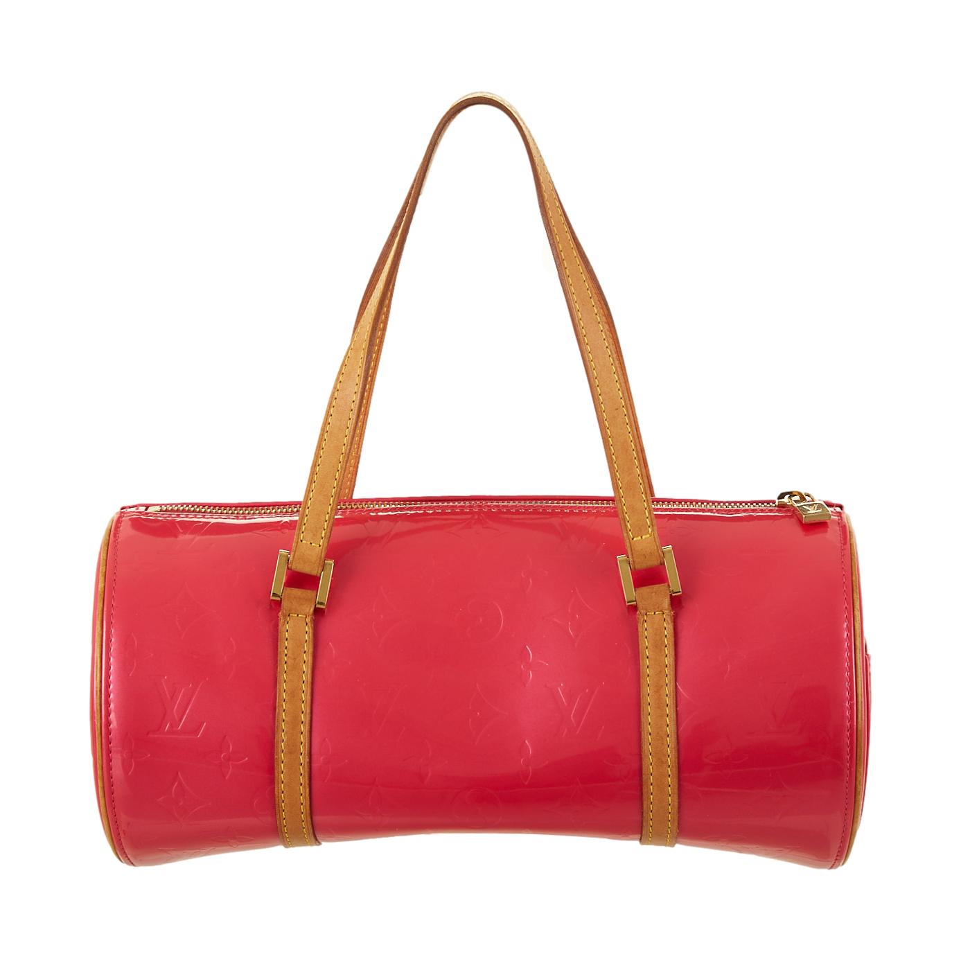 Louis Vuitton Pink Monogram Vernis Cylinder Bag
