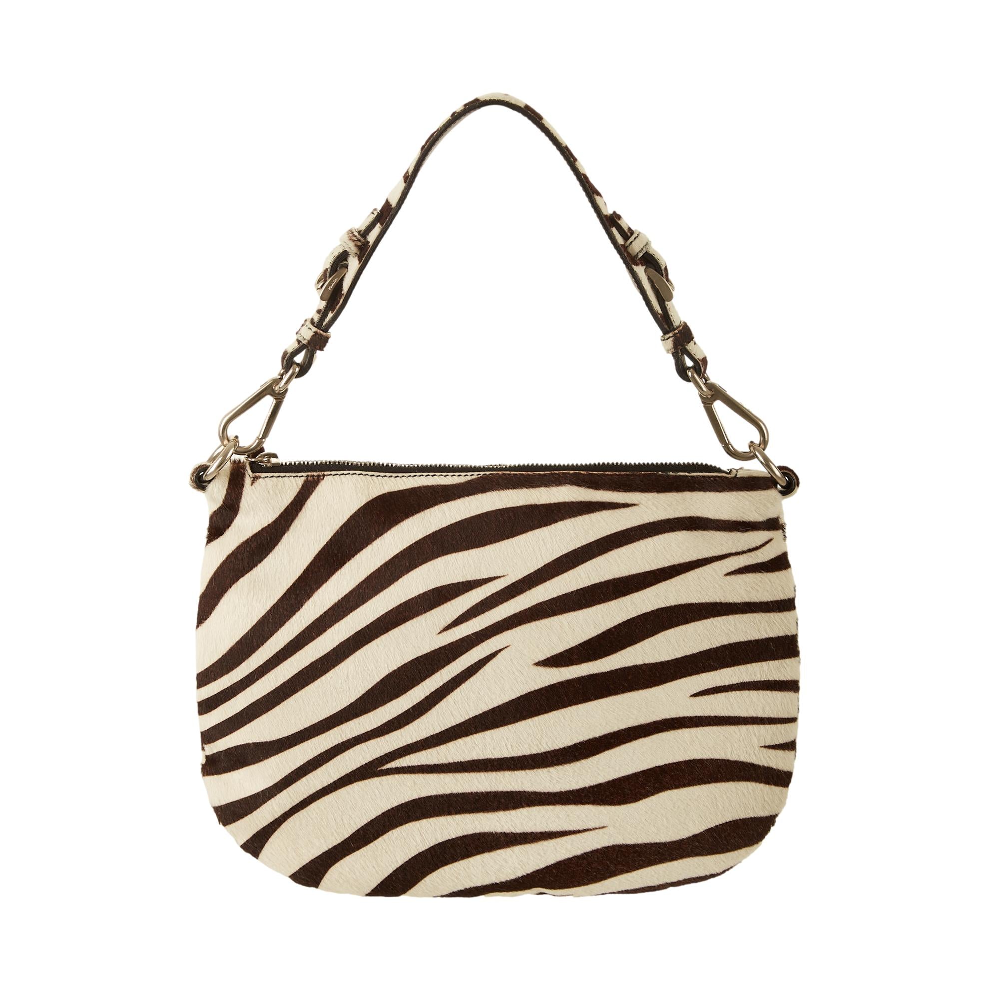 Prada Zebra Print Shoulder Bag