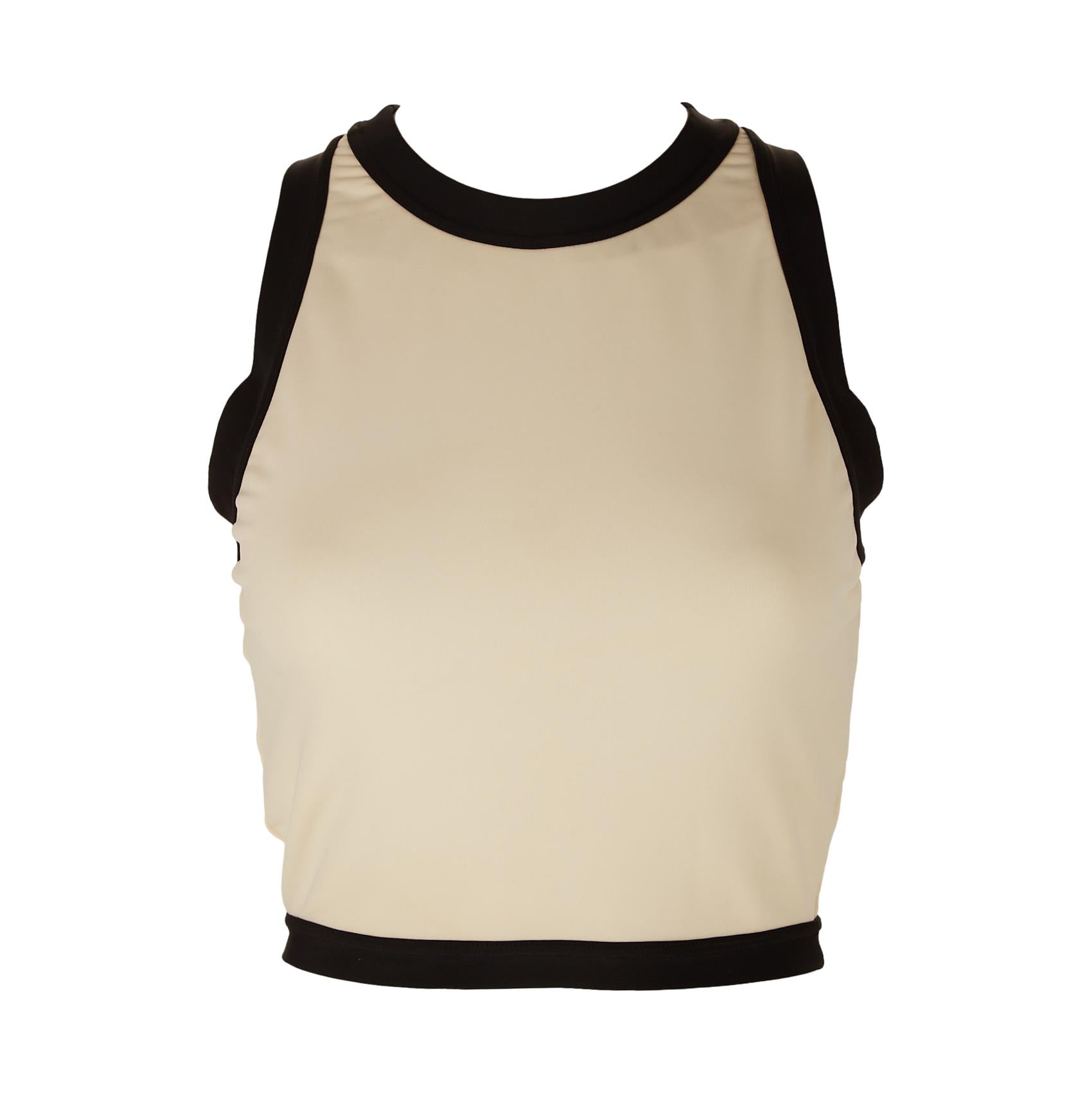Chanel White Cropped Logo Tank – Treasures of NYC