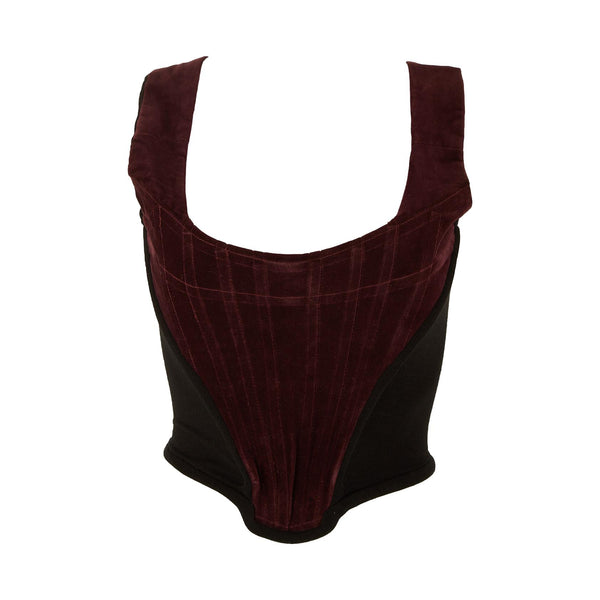 Vivienne Westwood purple crochet knit corset and panties set, fw 1994 For  Sale at 1stDibs
