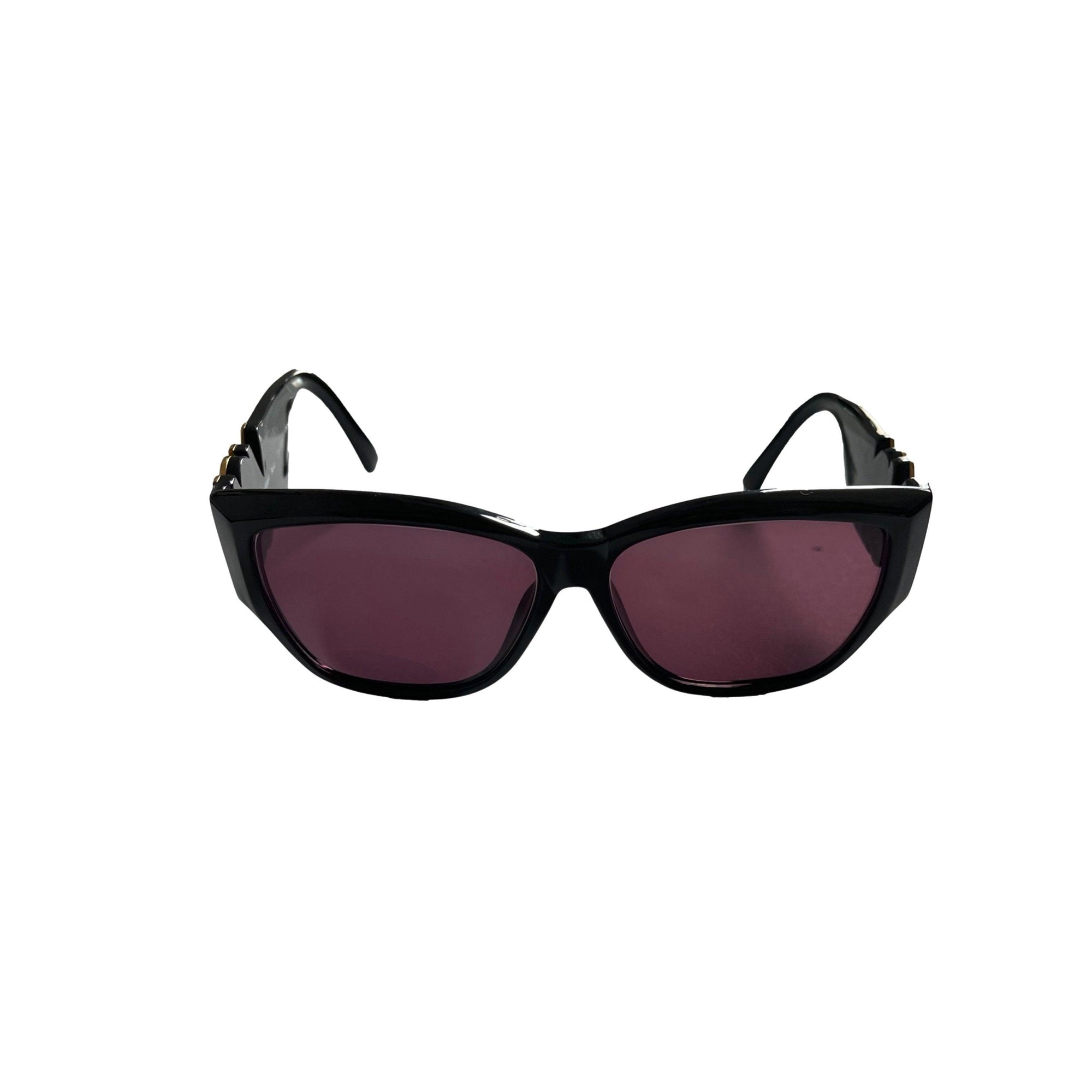 Black YSL Jumbo Logo Sunglasses - Sunglasses