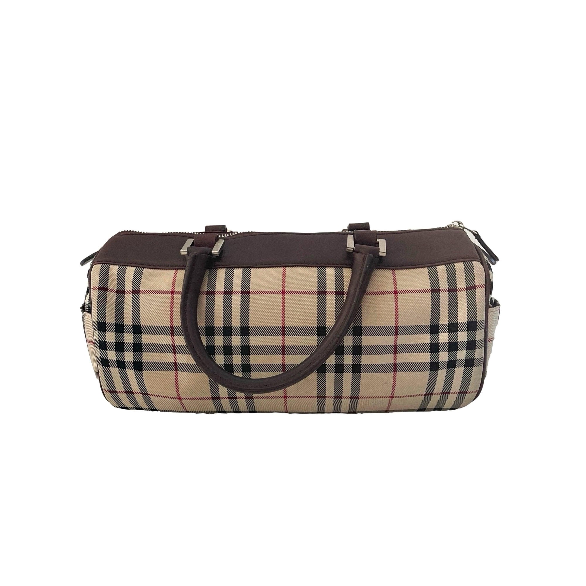 Burberry Classic Plaid Barrel Bag - Handbags