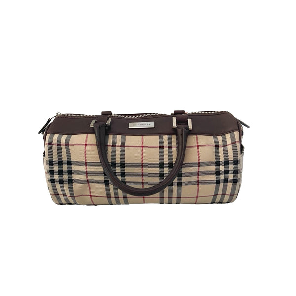 Burberry Classic Plaid Barrel Bag - Handbags