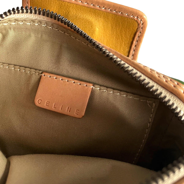 Celine Mustard Mini Top Handle - Handbags