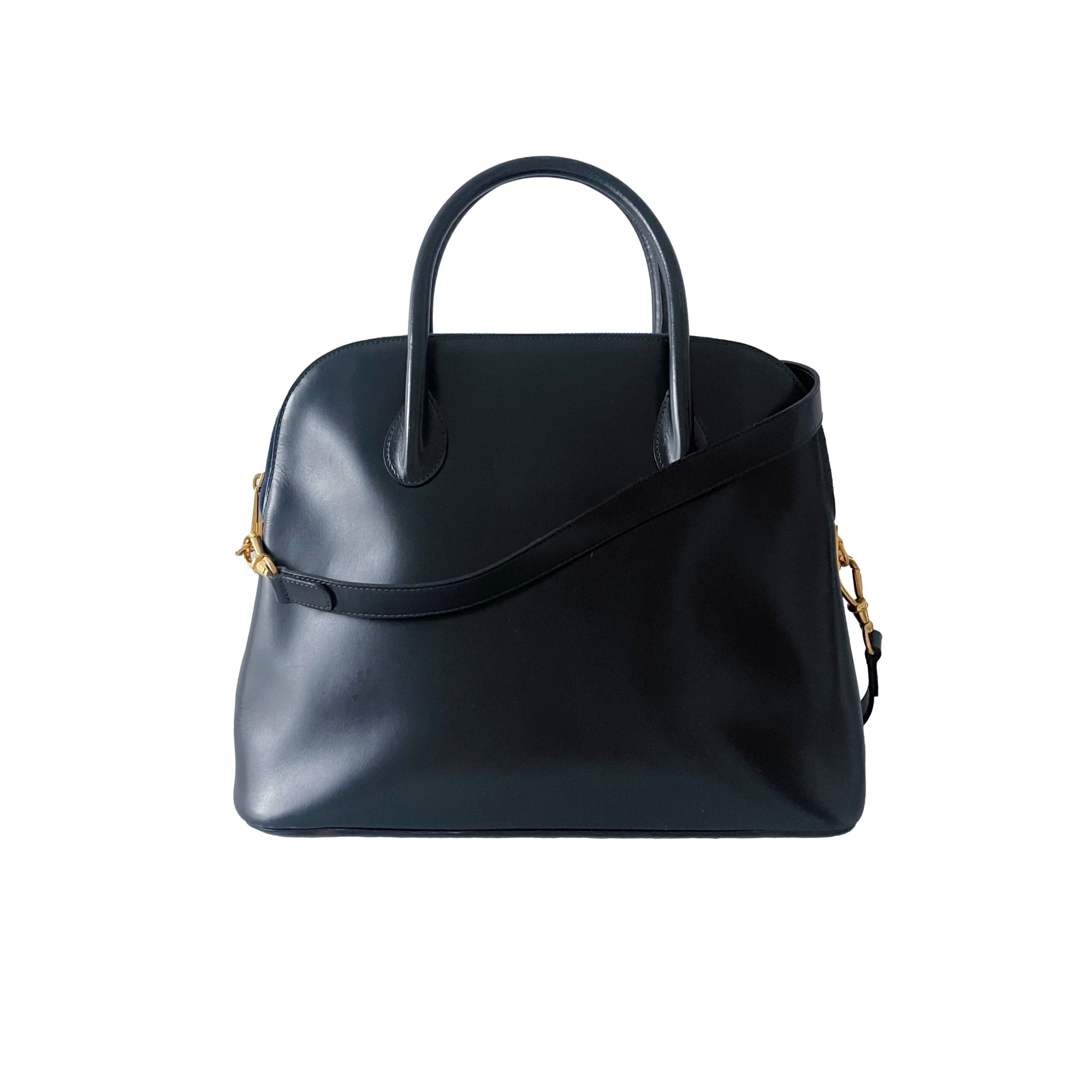 Celine Navy Leather 2way Bag - Handbags