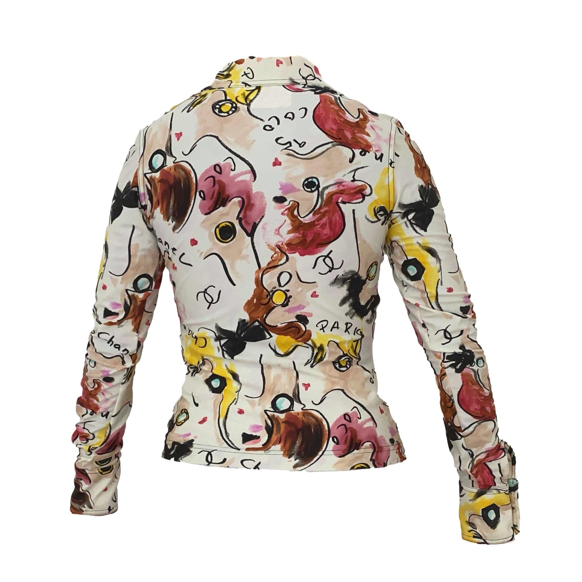 Chanel Abstract Print Button Down - Apparel