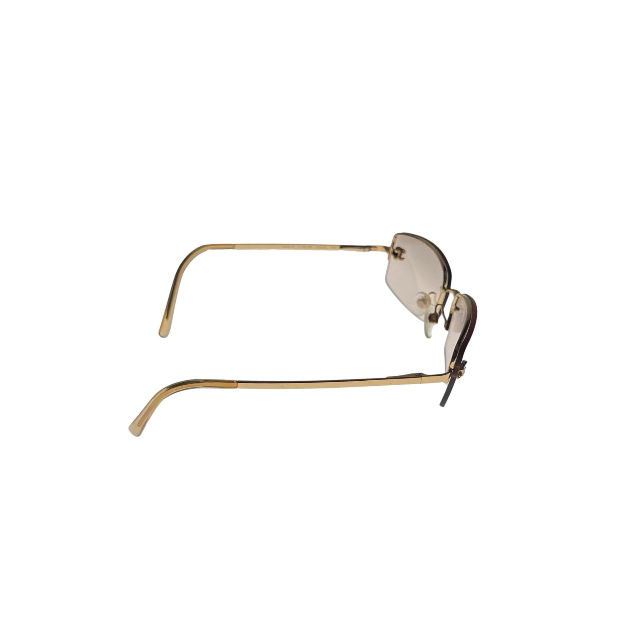Chanel Amber Logo Rimless Sunglasses - Sunglasses