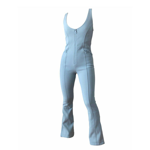 Chanel Baby Blue Logo One Piece Suit - Apparel