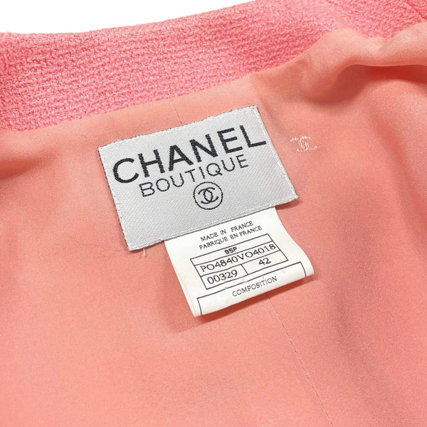 Chanel Baby Pink Cropped Jacket - Apparel